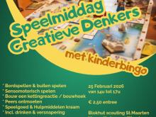 Speelmiddag voor creatieve denkers 25-2-2026