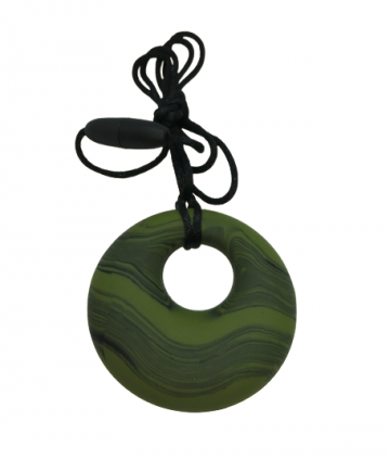 Bijtketting groene donut 1