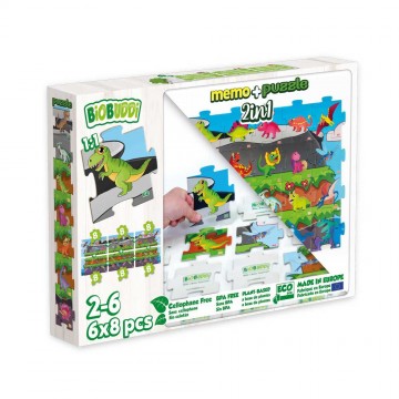 Biobuddie memo en puzzel dino 1