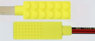 Kauwdop lego geel 3 0
