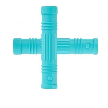 Kauwdop ribbels licthblauw 2