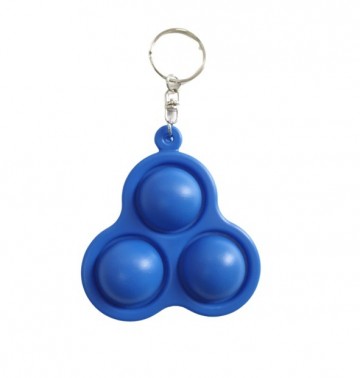 Pop it sleutelhanger blauw
