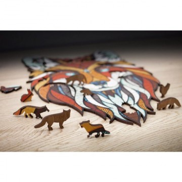 Wooden puzzle fox 2