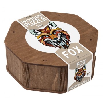 Wooden puzzle fox 5