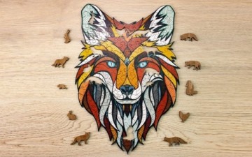 Wooden puzzle fox 7