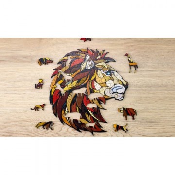 Wooden puzzle lion 1