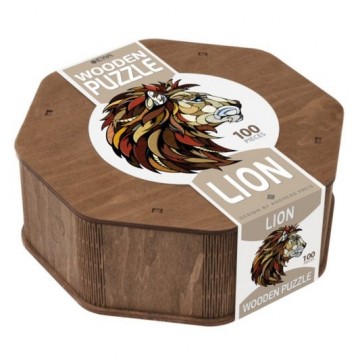 Wooden puzzle lion 4