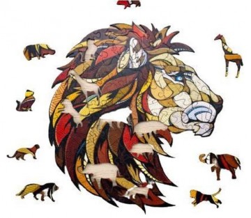 Wooden puzzle lion 6