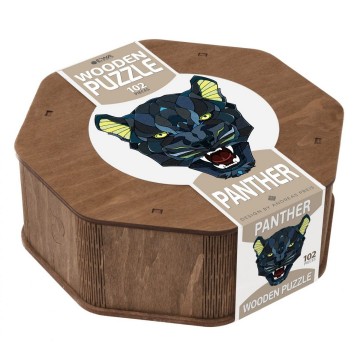 Wooden puzzle panther 1