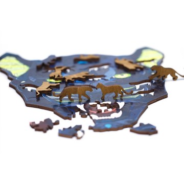 Wooden puzzle panther 3