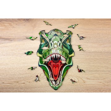 Wooden puzzle t rex 1