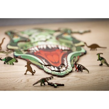 Wooden puzzle t rex 2