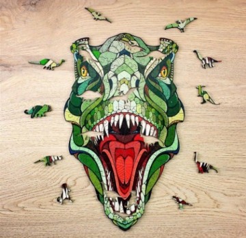 Wooden puzzle t rex 6