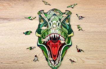 Wooden puzzle t rex 7